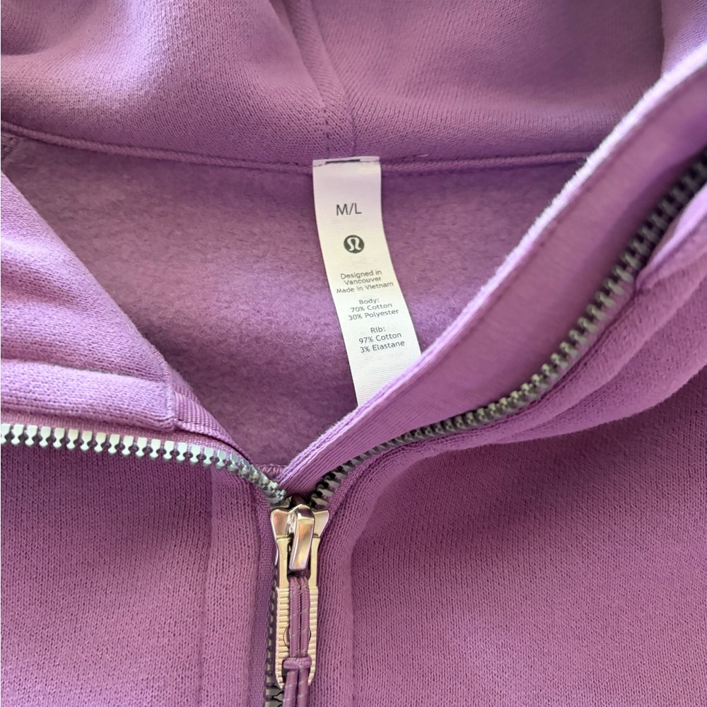 Lululemon wisteria purple scuba NWT M/L - Picture 5 of 5